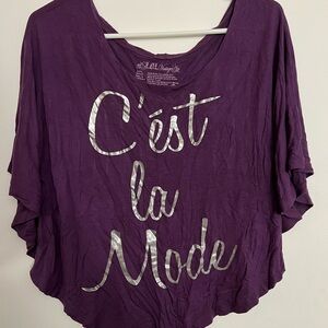 Purple C'est la Mode Women's Top